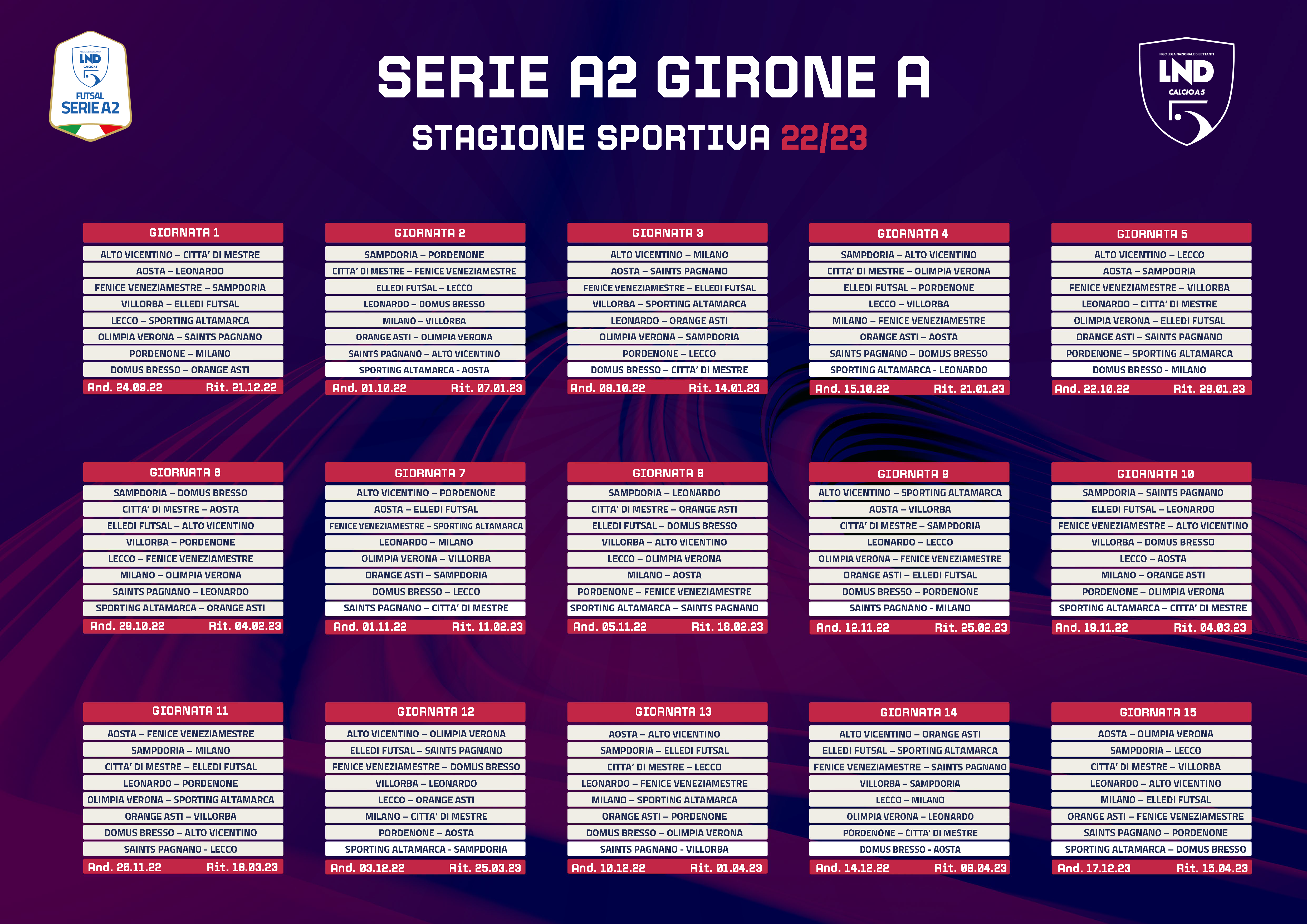 Serie A2 girone A – stagione 2022/2023